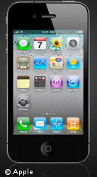 Das Display des iPhone 4 wurde gegenüber dem iPhone 3G S stark verbessert